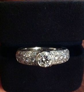 Tiffany Etoile Egagement Ring Platinum 0 71 Ct