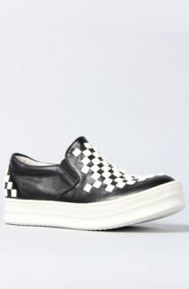 Jeffrey Campbell The Fast Times Sneaker in Black and White  Karmaloop
