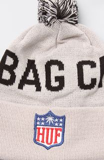 HUF The Hail Mary Beanie in Silver Concrete