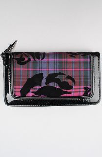 Betsey Johnson The Betseyville School Gal Zip Around Wallet in Purple