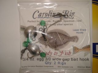 Carolina rigs 30pack (10)1/2oz (10)3/4oz (10)1oz fishing rig flounder