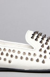 UNIF The Hellraisers Shoe in White and Silver