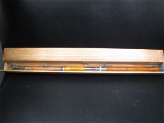 Vintage Ebisu Japan Fishing Rod 2 Piece In Wood Box on PopScreen