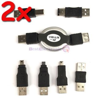 2X6IN1 USB 2 0 Adapter Kit Cable to Firewire IEEE 1394