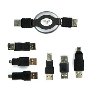 Travel Kit USB to IEEE 1394 Firewire Printer 6 Adapters