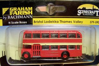 Scale Graham Farish Bristol Lodekka Thames Valley Double Decker Bus