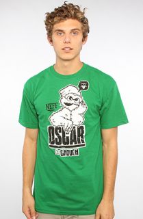NEFF The Grouch Tee in Green Concrete Culture