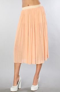 Blaque Label The Gathered Mesh Skirt in Blush
