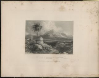  Jezreel (Holy Land) Authentic 1836 Steel Engraving W. E. Fitzmaurice
