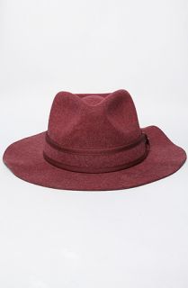 deLux The Bronwyn Hat in Burgundy Concrete