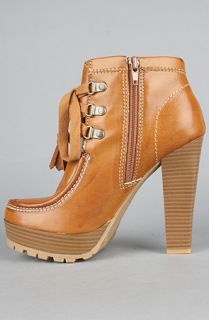 MIA Shoes The Naomi Boot in Tan Concrete