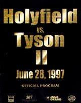 Mike Tyson vs Evander Holyfield II Boxing Fight Program Scorebook