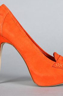 DV by Dolce Vita The Bridgette Shoe in Orange Red Suede  Karmaloop