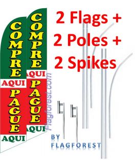  Compre Aqui Pague Aqui GR Red Yel Swooper 3 Feather Flags Kit