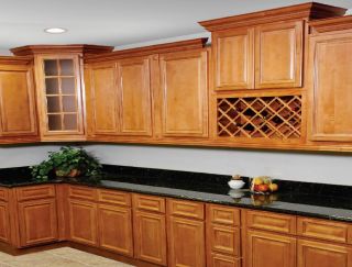Flagstaff Maple Galley Kitchen Cabinet Set RTAS All Wood Super Price