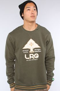 LRG The Team Player Crewneck Sweatshirt in Olive
