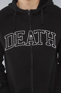 Mishka The Death Varsity Zip Up Hoody in Black