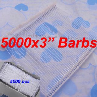 5000 White Tagging Tag Gun Barb 3 Barbs Fasteners New