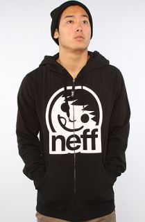 NEFF The Corpo 2 Zip Up Hoody in Black