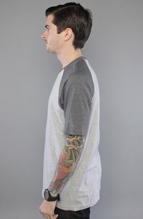 RVCA The Camby SS Tee in Athletic Heather and Slate Heather