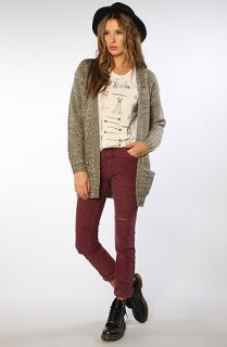 LA Boutique The Boyfriend Cardigan in Gray