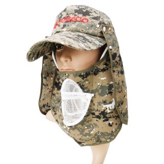 Hot Fishing Hat Cap Detachable Camouflage Hooded with Adjustable