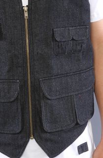 GPPR The Bullitt Denim Vest in Black Raw