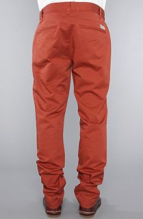 WeSC The Eddy Chinos in Burnt Henna Concrete