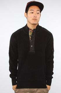 Staple The Commando Sweater in Black Concrete