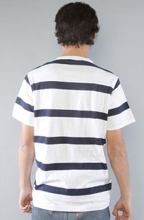 LRG Core Collection The Core Collection Striped Henley in White