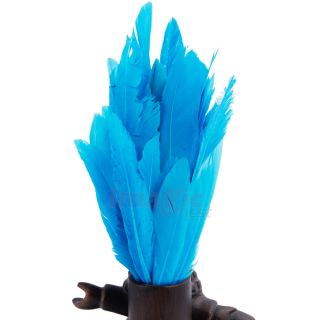  50PCS Goose Feather 3 6 Inches Wedding Decor Adorn Feathers Color Blue