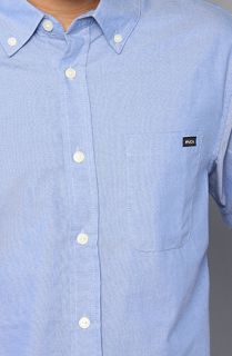 RVCA The Thatll Do SS Buttondown Shirt in Blue