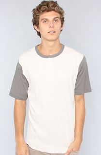 Brixton The Lewis Henley in White Gray