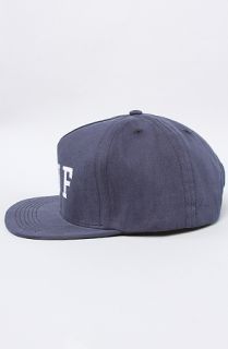 HUF The Brushed National Snapback Cap in Navy