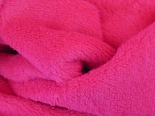 Cerise Micro Fleece Washable Ultra Soft Fabric Q485 CRS