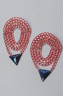 Melody Ehsani The Neo Earring in Red and Turquoise