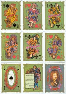 RARE Vintage French Gibert Jeune Moliere Playing Cards Grimaud 1973