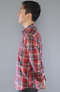 RVCA The Ducky Buttondown Shirt in Red