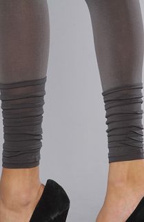 Plush The Ruched Footless Tight in Gray