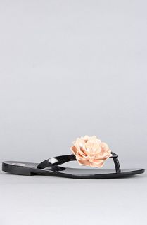 Melissa Shoes The Harmonic Flower Sandal in Black