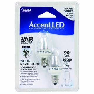 Feit Electric BPC7 LED Three LED Night Light Bulb with Candelabra Base