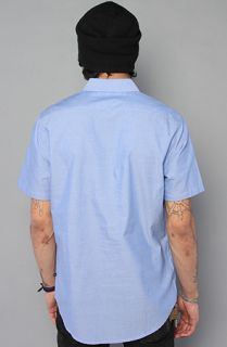 RVCA The Thatll Do SS Buttondown Shirt in Blue