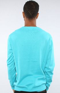  neck pullover sweater knit in turquoise $ 85 00 converter share on