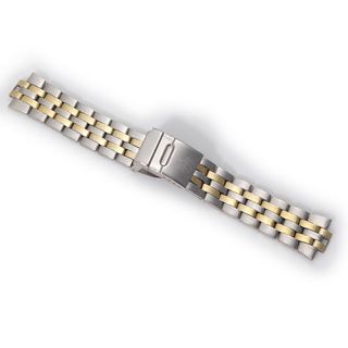  Homme Silver Golded 24mm Stainless Steel Wrist Watch Band AK223