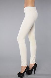 Free People The Seamed Equestrian Ponte Pull On Pants in Cream