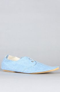 Anniel The Derby Denim Shoe in Blue Concrete