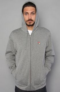 Fila The Two Tone Hoody in Heather Grey Black