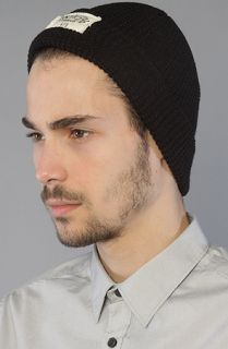 Brixton The Borrego Beanie in Black Concrete