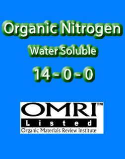 Organic Fertilizer Soluble Nitrogen Powder 14 N Omri
