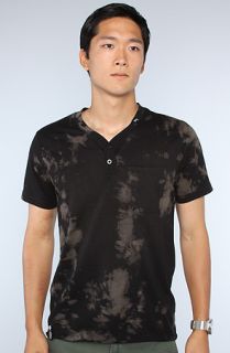 LRG The Blotto YNeck Tee in Black Concrete